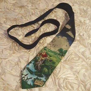 Balancine Necktie Golf Theme Graphic Necktie.
